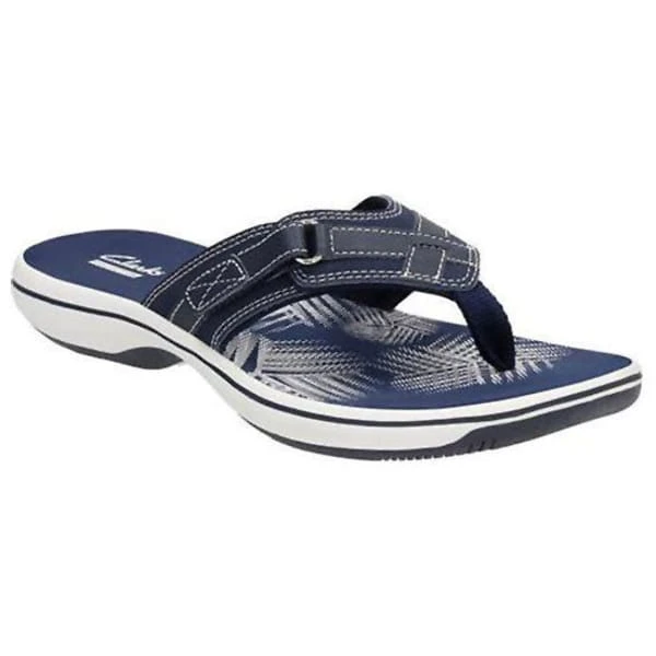 CLARKS Women's Breeze Sea Flip-Flops, Navy 3 CLARKS Women's Breeze Sea Flip-Flops, Navy