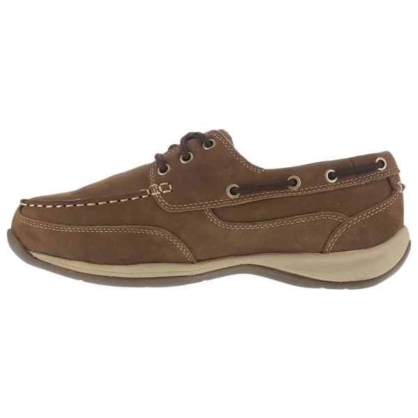 ROCKPORT WORKS Women's Sailing Club Steel Toe Boat Shoes, Brown 4 ROCKPORT WORKS Women's Sailing Club Steel Toe Boat Shoes, Brown - Image 2