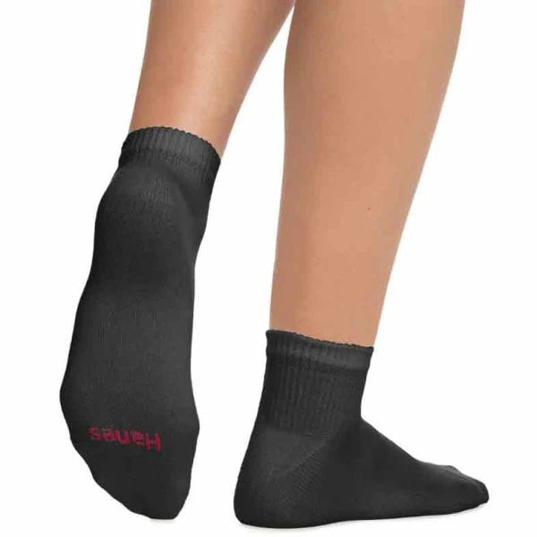 HANES Women's Ultimate Ankle Socks, 6-Pack 4 HANES Women's Ultimate Ankle Socks, 6-Pack - Image 2