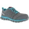 REEBOK WORK Women's Sublite Cushion Work Alloy Toe Athletic Oxford Sneakers, Grey/Turquoise -Women Activewear 2047776 004 main