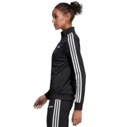 ADIDAS Women's Essentials 3-Stripes Tricot Jacket -Women Activewear 2060765 001 alt4