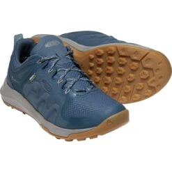 KEEN Women's Explore Low Waterproof Mountain Sneakers -Women Activewear 2061362 402 alt4