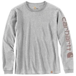 CARHARTT Women's Loose Fit Heavyweight Long Sleeve Graphic Tee