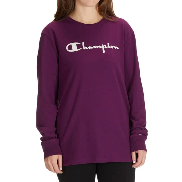 CHAMPION Women's The Boyfriend Long-Sleeve Tee 3 CHAMPION Women's The Boyfriend Long-Sleeve Tee