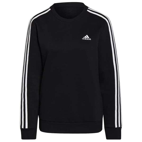 ADIDAS Women's Essential 3-Stripes Fleece Sweatshirt 3 ADIDAS Women's Essential 3-Stripes Fleece Sweatshirt