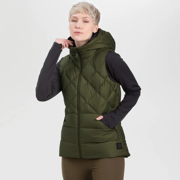 OUTDOOR RESEARCH Women's Coldfront Hooded Down Vest 4 OUTDOOR RESEARCH Women's Coldfront Hooded Down Vest - Image 2
