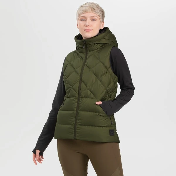 OUTDOOR RESEARCH Women's Coldfront Hooded Down Vest 6 OUTDOOR RESEARCH Women's Coldfront Hooded Down Vest - Image 4
