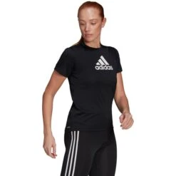 ADIDAS Women's Primeblue Designed To Move Short Sleeve Sport Tee 11 ADIDAS Women's Primeblue Designed To Move Short Sleeve Sport Tee -Women Activewear 2078006 001 alt3