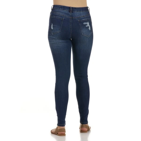 BLUE SPICE Juniors' High Waist Skinny Jeans 4 BLUE SPICE Juniors' High Waist Skinny Jeans - Image 2