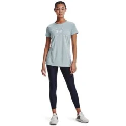 UNDER ARMOUR Women's Tech Short-Sleeve Crew Neck Tee -Women Activewear 2079271 401 alt5