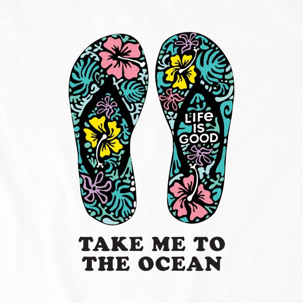 LIFE IS GOOD Women's Take Me To The Ocean Crusher Short-Sleeve Tee 4 LIFE IS GOOD Women's Take Me To The Ocean Crusher Short-Sleeve Tee - Image 2