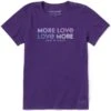 LIFE IS GOOD Women's More Love More Short-Sleeve Crusher Tee -Women Activewear 2079662 502 main