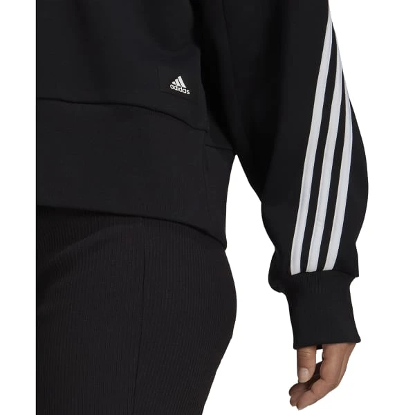 ADIDAS Women's Future Icons 3-Stripes Sweatshirt 8 ADIDAS Women's Future Icons 3-Stripes Sweatshirt - Image 6