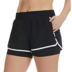SPYDER Women's 3’’ Run Short W/ Inner Biker & Zip Pockets -Women Activewear 2082452 001 alt2