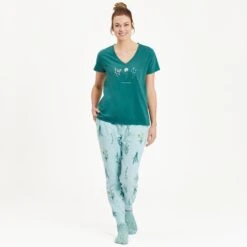 LIFE IS GOOD Women's Wildflowers Snuggle-Up Sleep Joggers 13 LIFE IS GOOD Women's Wildflowers Snuggle-Up Sleep Joggers -Women Activewear 2082679 430 alt5