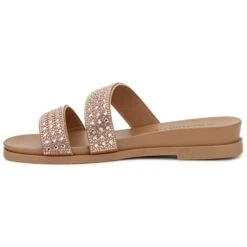 OLIVIA MILLER Women's Juliette Slip-On Flat Sandals -Women Activewear 2082921 105 alt2