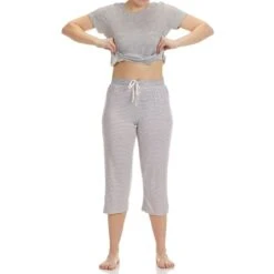 RENE ROFE Women's Hacci Capri Sleepwear Set -Women Activewear 2083271 004 alt2