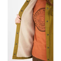 MARMOT Women's Ridgefield Heavyweight Sherpa-Lined Flannel Jacket -Women Activewear 2083629 315 alt2