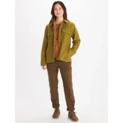 MARMOT Women's Ridgefield Heavyweight Sherpa-Lined Flannel Jacket -Women Activewear 2083629 315 alt5