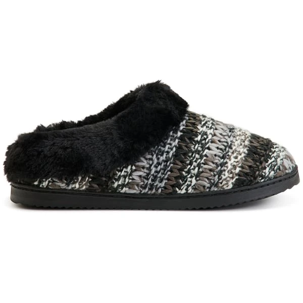 FAMOUS MAKER Women's Cora Striped Knit Clogs 4 FAMOUS MAKER Women's Cora Striped Knit Clogs - Image 2