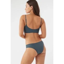 O'NEILL Juniors' Saltwater Solids Swim Top -Women Activewear 2085060 003 alt4