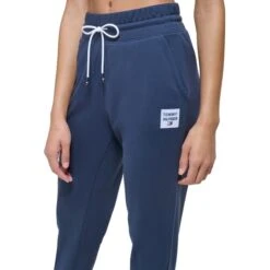 TOMMY HILFIGER Women's French Terry Tapered Joggers -Women Activewear 2085558 402 alt3