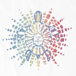LIFE IS GOOD Women's Turtle Vibes Short-Sleeve Tee -Women Activewear 2086109 101 alt1