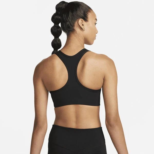 NIKE Women's Dri-Fit Swoosh Medium Support Sports Bra 4 NIKE Women's Dri-Fit Swoosh Medium Support Sports Bra - Image 2