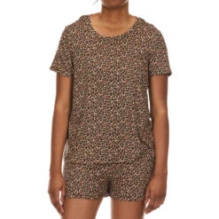 RENE ROFE Women's Hacci Shorts Pajama Set