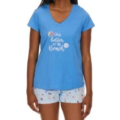 RENE ROFE Women's Better At The Beach Shorts Pajamas Set