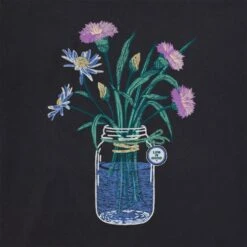 LIFE IS GOOD Women's Wildflower Jar Crusher-LITE Short-Sleeve Vee -Women Activewear 2087653 001 alt1