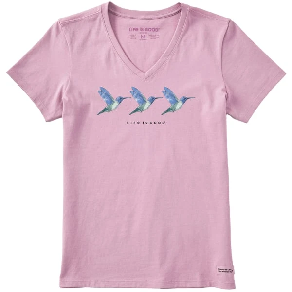 LIFE IS GOOD Women's Three Hummingbirds Crusher Vee 3 LIFE IS GOOD Women's Three Hummingbirds Crusher Vee
