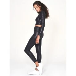 YOGAWORKS Women's Sierra 7/8 High-Waist Leggings 9 YOGAWORKS Women's Sierra 7/8 High-Waist Leggings -Women Activewear 2088394 001 alt2