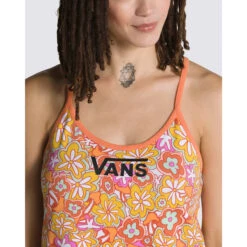 VANS Juniors' Resort Floral Halter Tank Top -Women Activewear 2089361 905 alt2