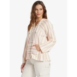 ROXY Juniors' Wild And Free Poncho Style Hoodie 9 ROXY Juniors' Wild And Free Poncho Style Hoodie -Women Activewear 2089414 802 alt2