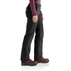 CARHARTT Women's 102323 Rugged Flex Loose Fit Canvas Double-Front Work Pant -Women Activewear 2089810 001 alt5
