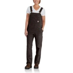 CARHARTT Women's 102438 Rugged Flex Loose Fit Canvas Bib Overall -Women Activewear 2089812 270 alt2