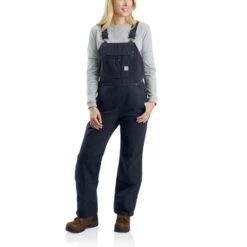 CARHARTT Women's 104049 Relaxed Fit Washed Duck Insulated Bib Overall -Women Activewear 2089842 462 alt2